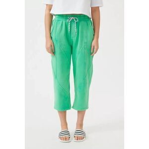 Urban Outfitters BDG Cropped Pants Womens Small Green Fleece Pull-On Relaxed Fit